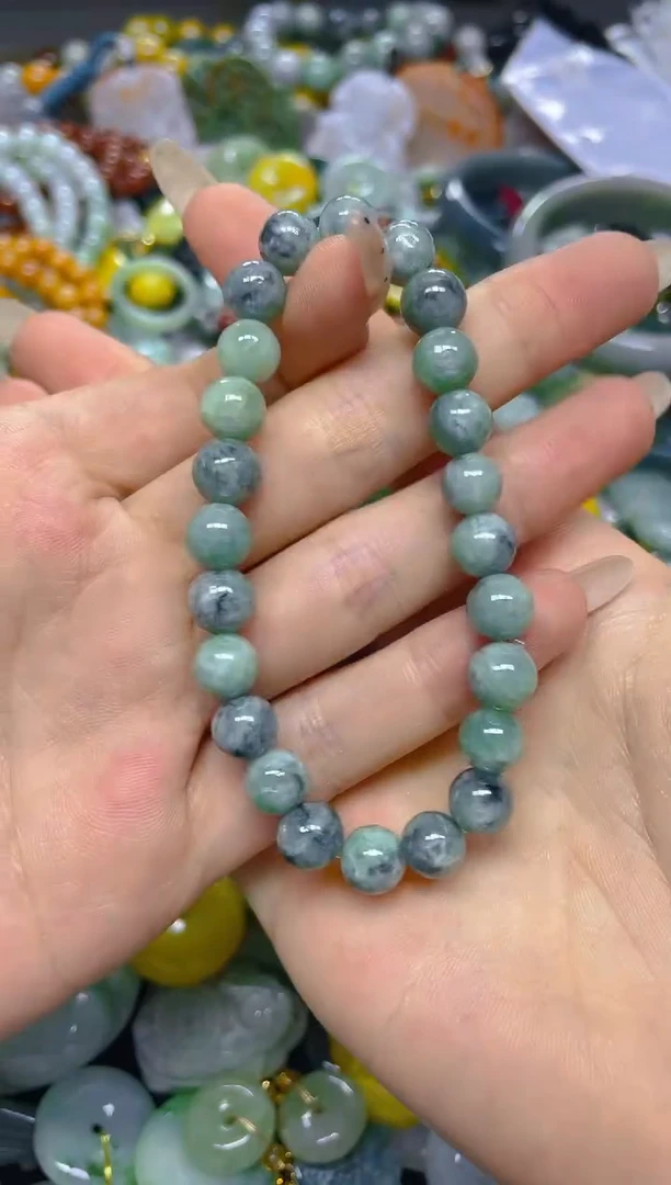 颈饰未镶嵌翡翠7MM/ T /翡翠A货，一件也是批发价