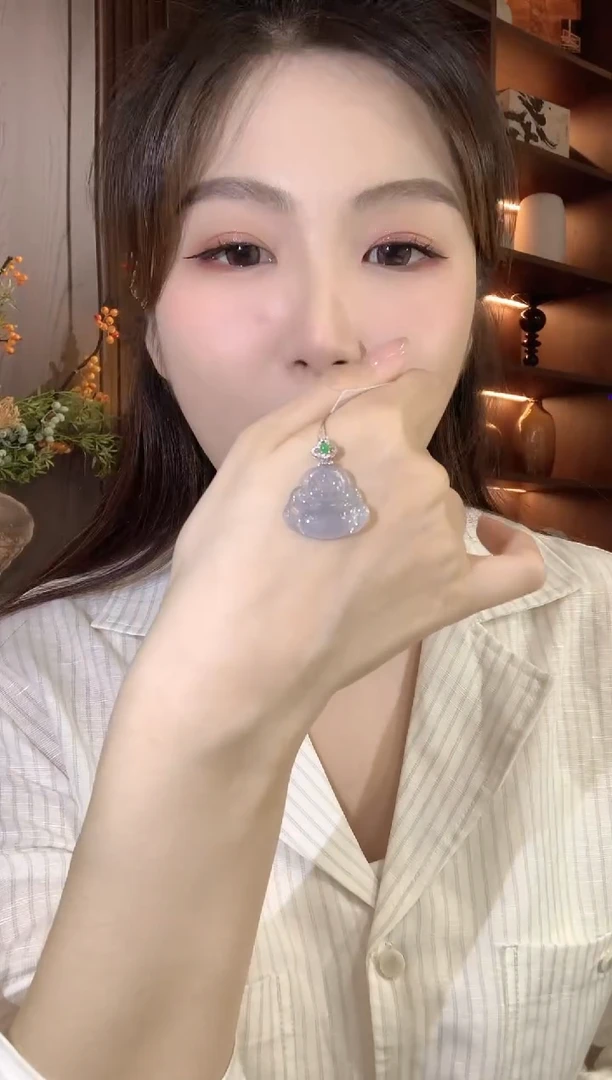 吊坠(不含链)18K金镶嵌翡翠C6翡翠多样性发货一件
