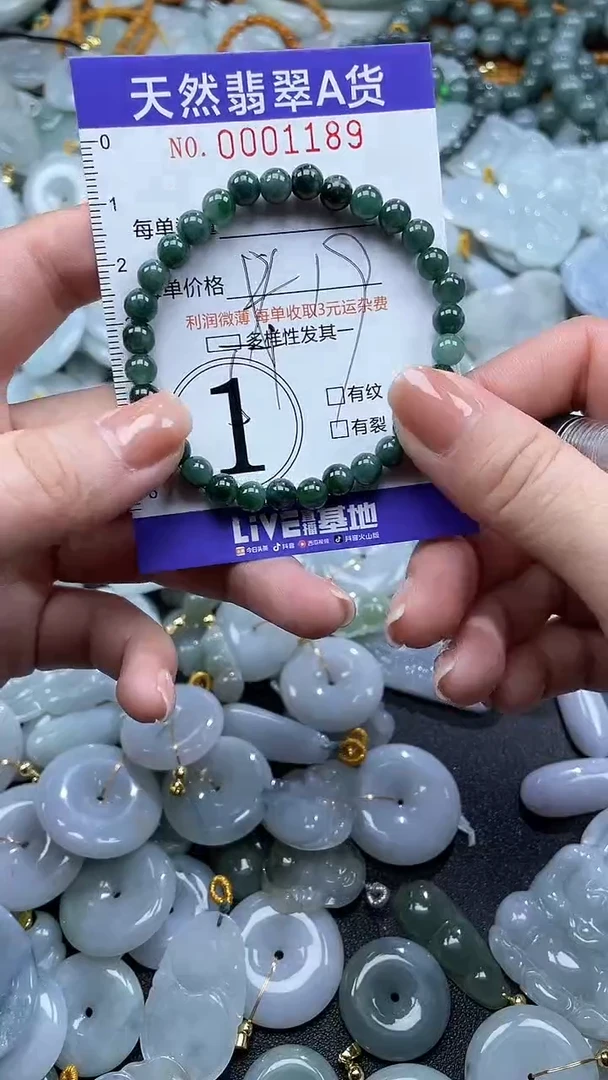 翡翠未镶嵌颈饰01189