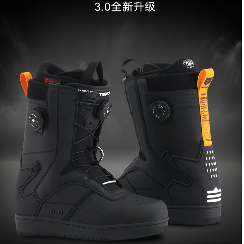TERROR双扣单板滑雪鞋男女通用快穿全能防水刻滑平花进阶专业雪鞋