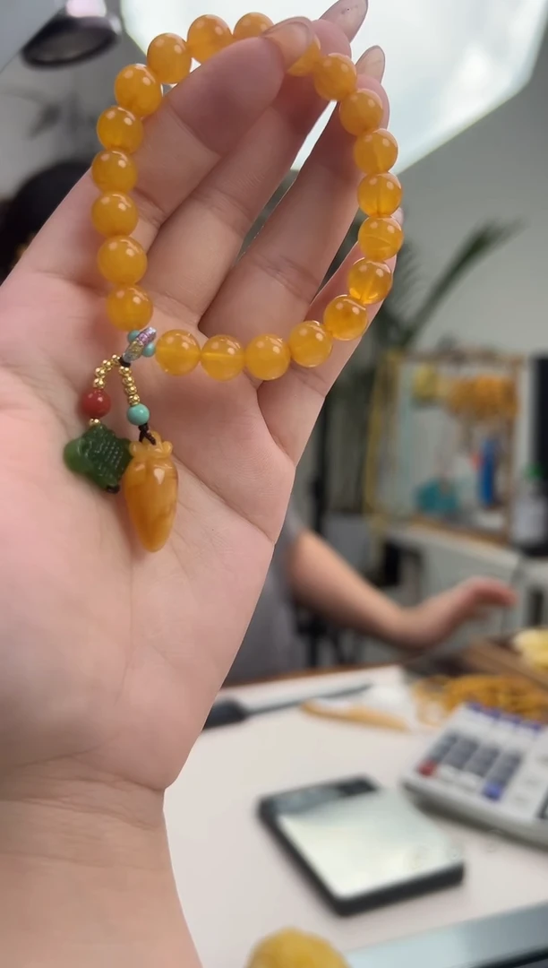 裸石琥珀未镶嵌琥珀蜜蜡吊坠