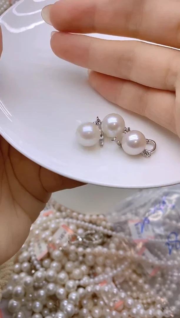 未镶嵌1淡水珍珠单株吊坠1