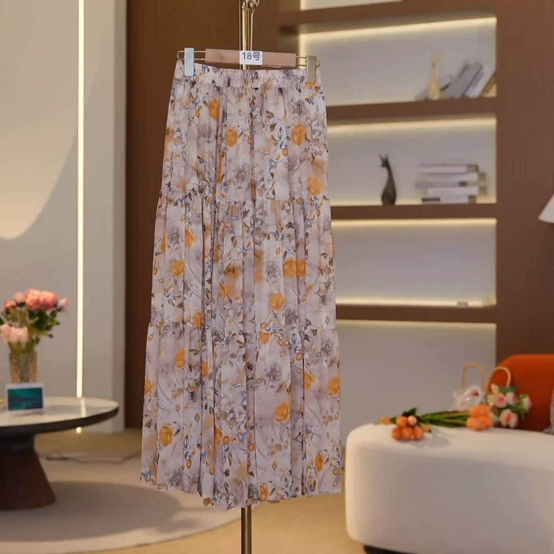 A Y1029 2025夏季新款气质显瘦小众半身裙