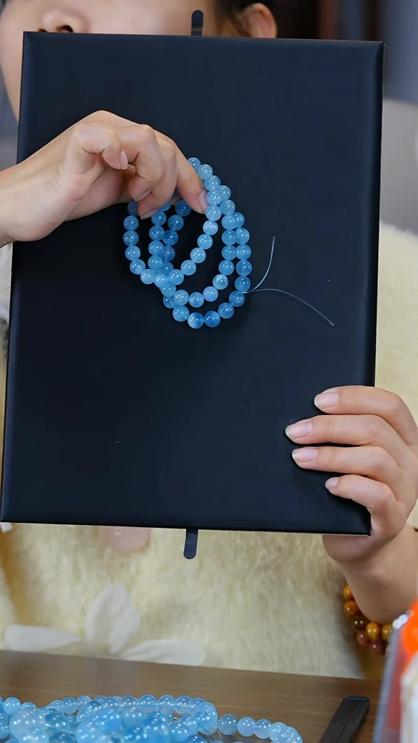 【闪购商品】海蓝宝石手链未镶嵌A006-海蓝宝单圈9mm-多样性发其一