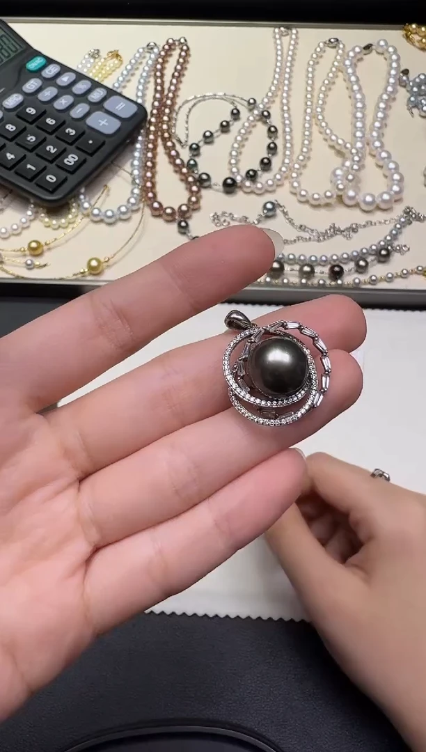 银S925镶嵌吊坠海水珍珠X1218-1227-279