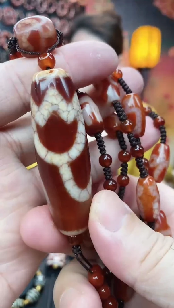 玛瑙/玉髓毛衣链未镶嵌水莲花毛衣链