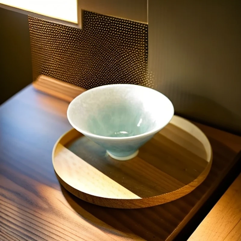 041409结晶釉斗笠杯主人杯