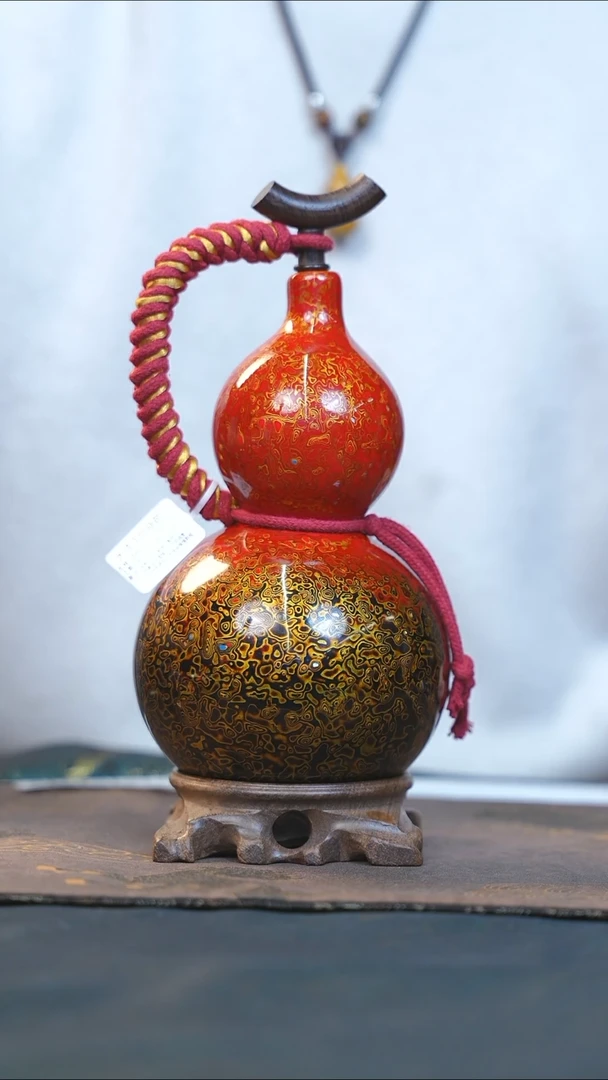 【闪购商品】RT134漆艺酒葫芦不包手串及旋转底座