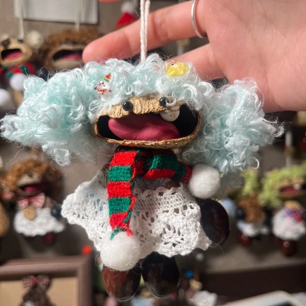 【单拍随机发，默认瑕疵】果壳风铃娃娃新年礼物手作