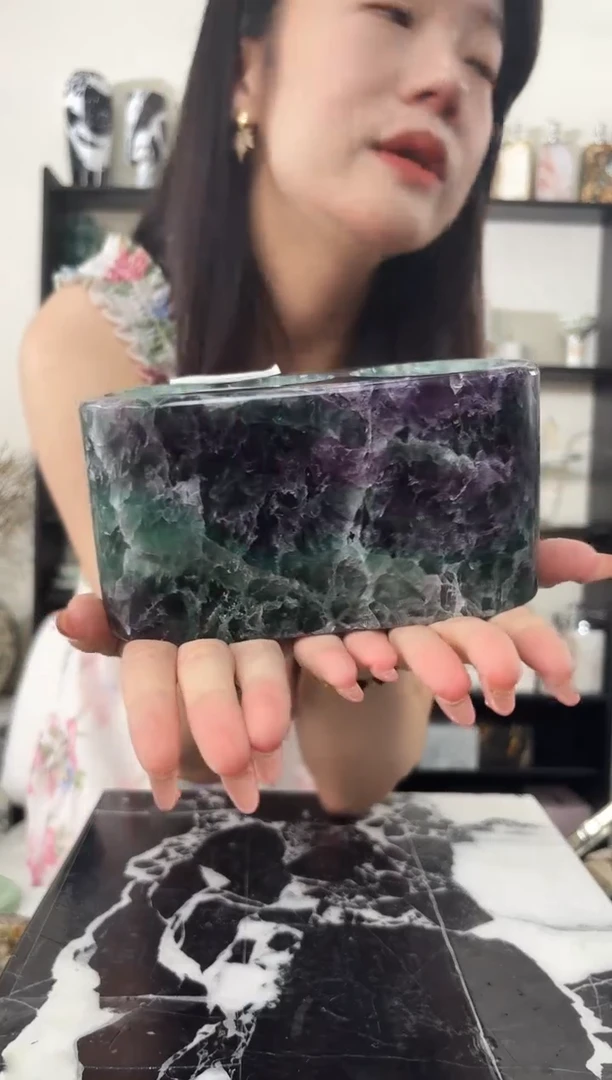 石材S**U绿水晶牙刷架033