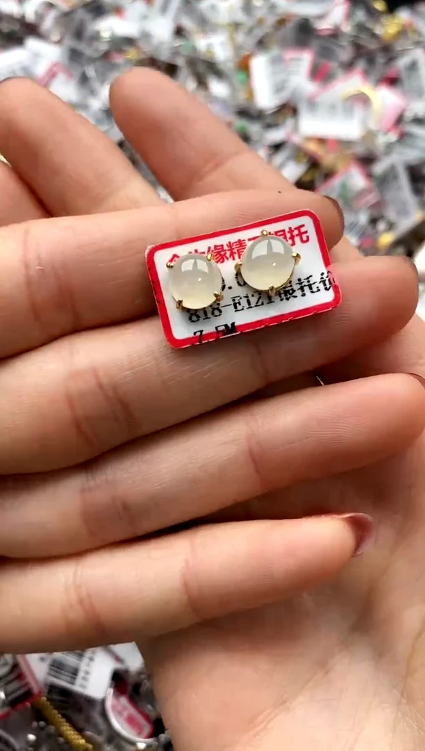 【闪购商品】翡翠戒指银S925镶嵌22222222     2