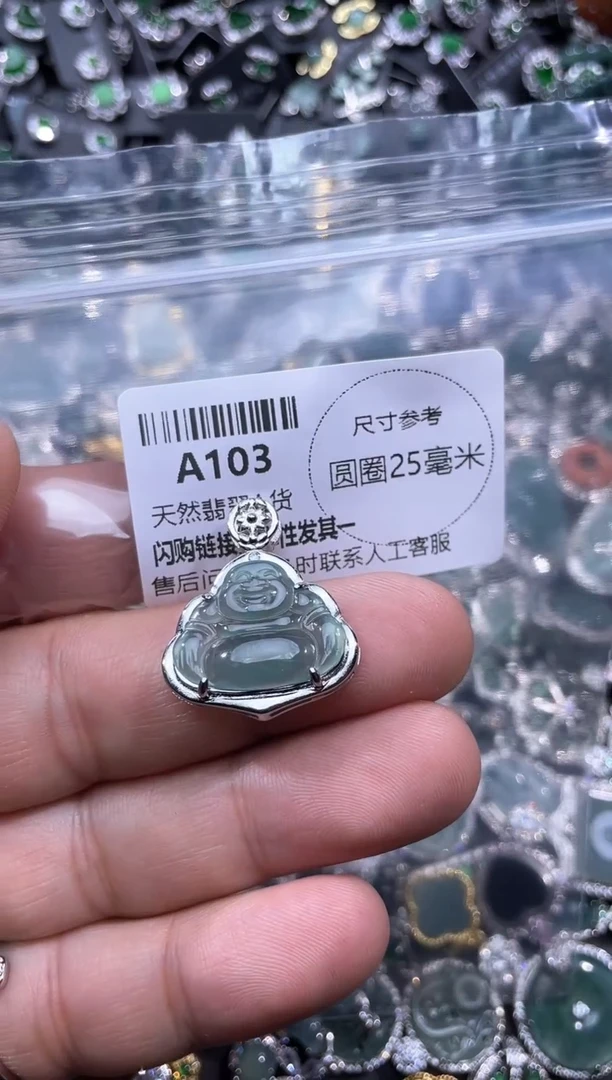 【闪购商品】翡翠颈饰未镶嵌A103吊坠