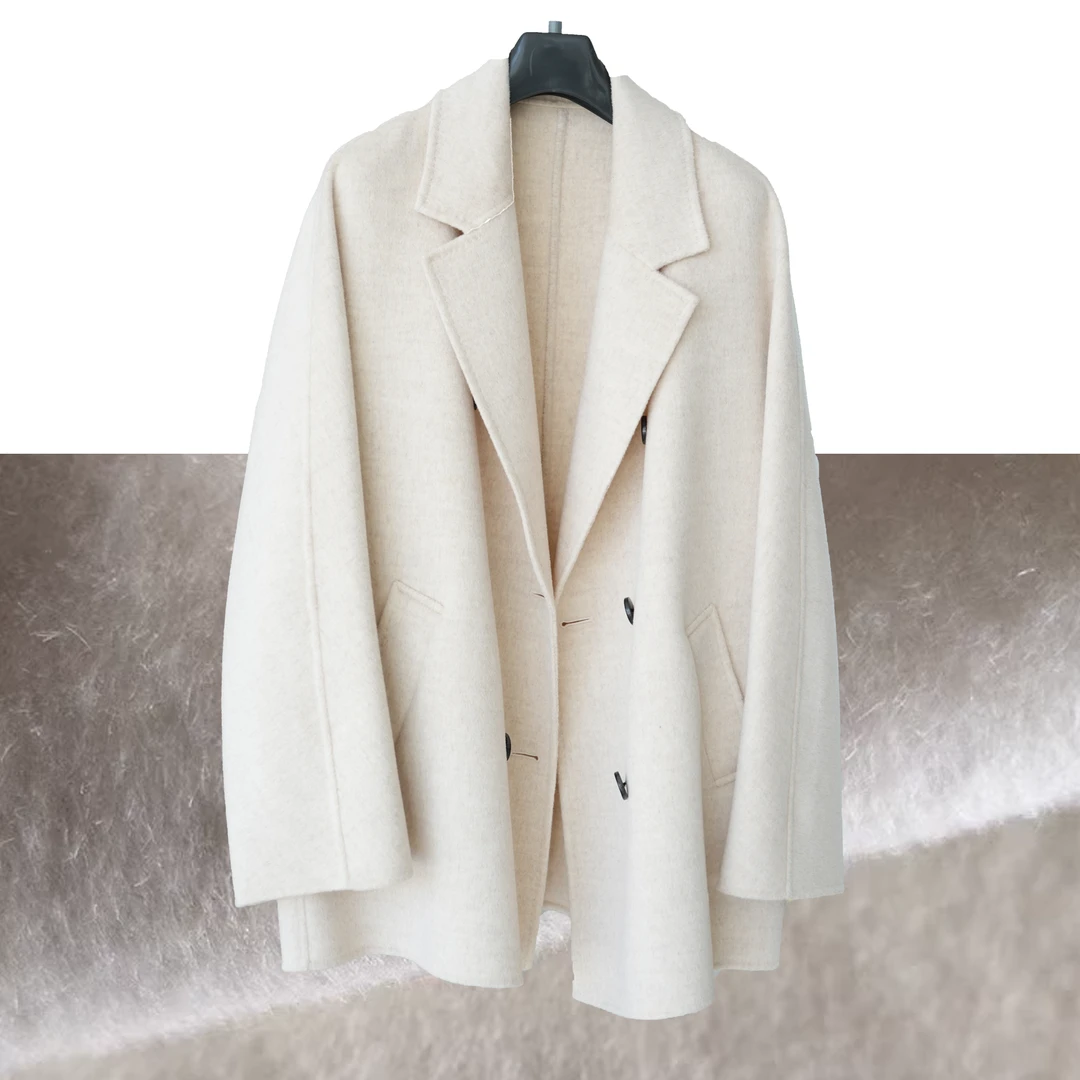 【清】100绵羊毛休闲百搭学院风西装外套