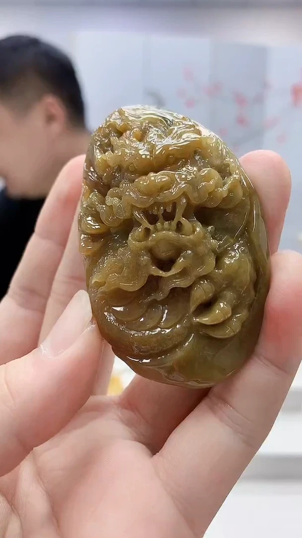 定制翡翠未镶嵌雨***…4898bb-毛货挂件