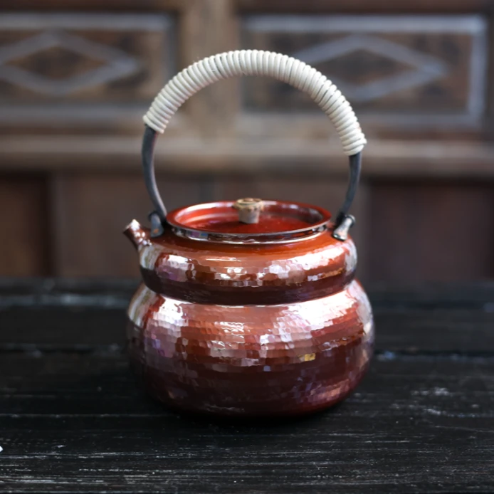 纳兰-葫芦紫铜提梁煮水壶（器不同0015）