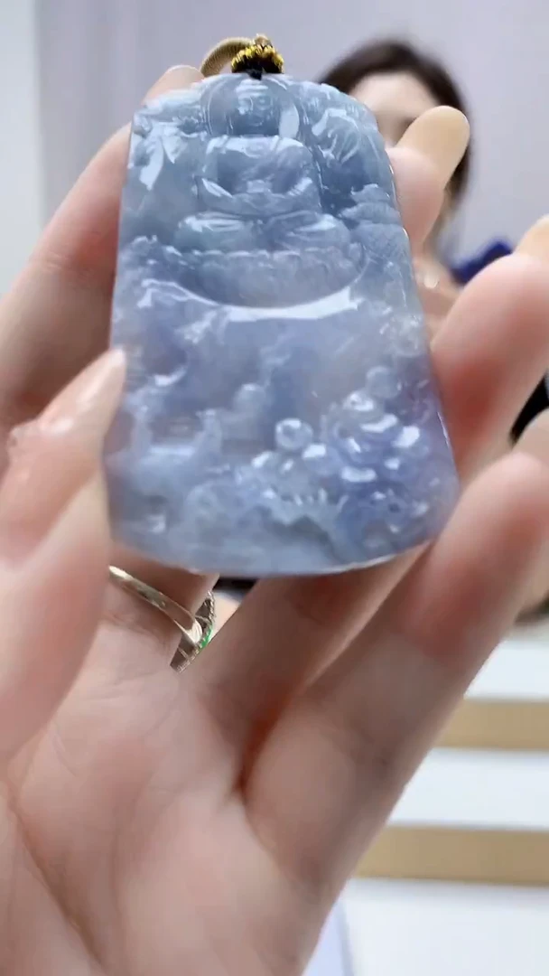 未镶嵌定制翡翠4829DD-毛货挂件69
