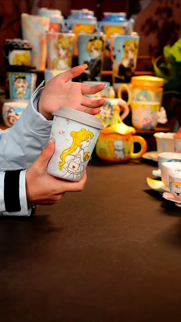 景德镇全手工手绘杯杯
