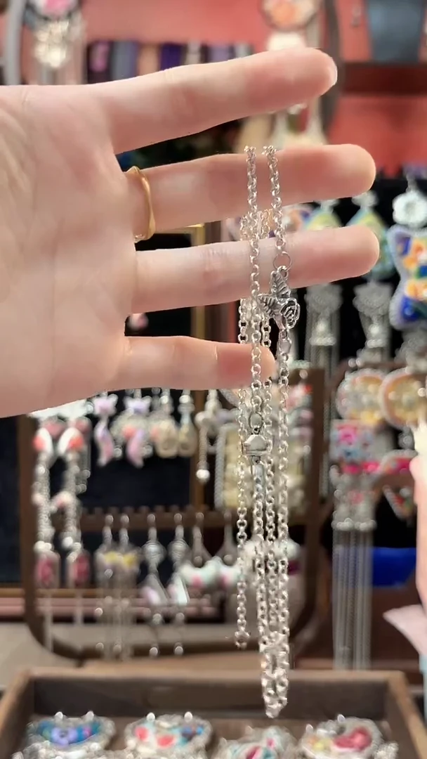 织绣 云织谣民族风精美饰品   【苗银链子】