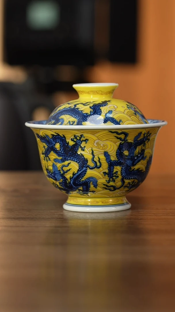 【闪购商品】水造珍藏 十龙盖碗