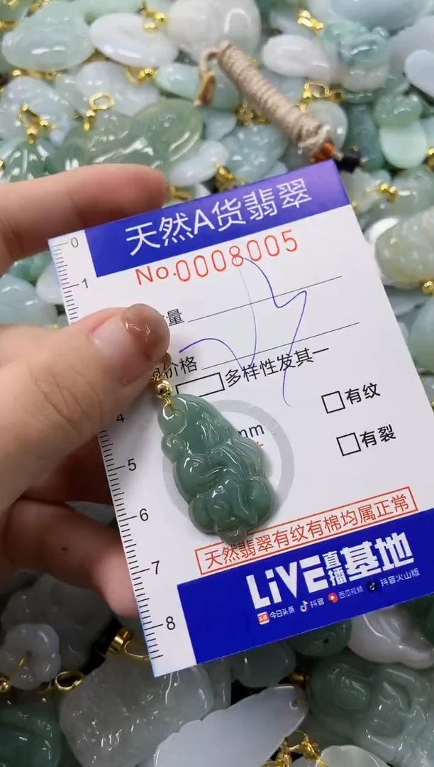 颈饰未镶嵌翡翠天然A货翡翠