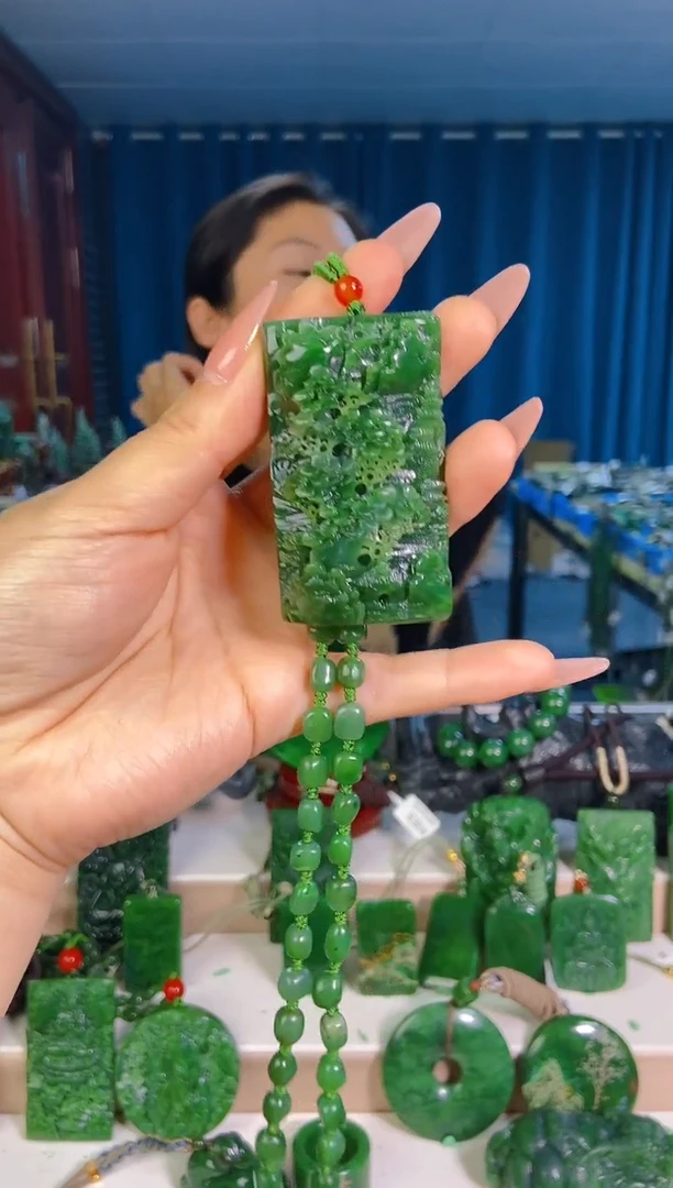 和田玉未镶嵌挂件1