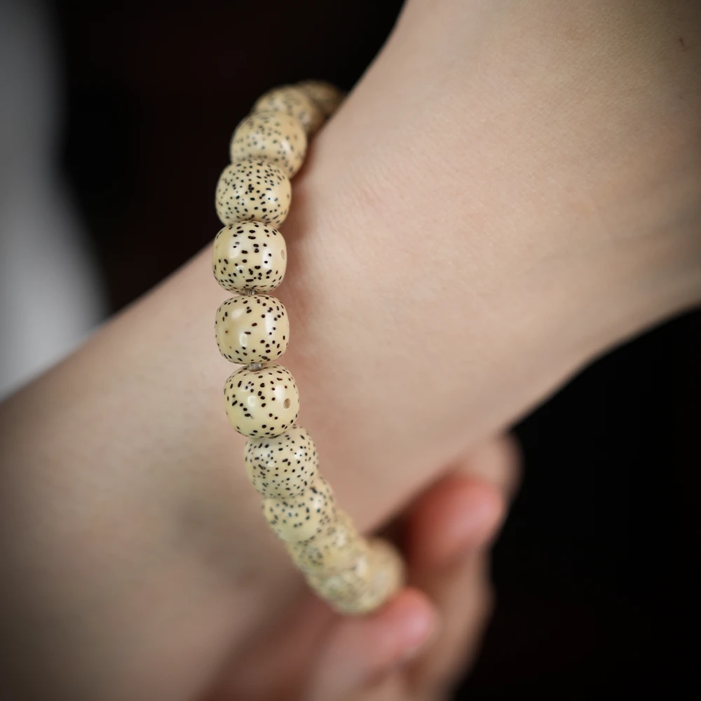 原生态顺白 海南星月菩提子手串 高密 绕指柔 0.9多样性发一