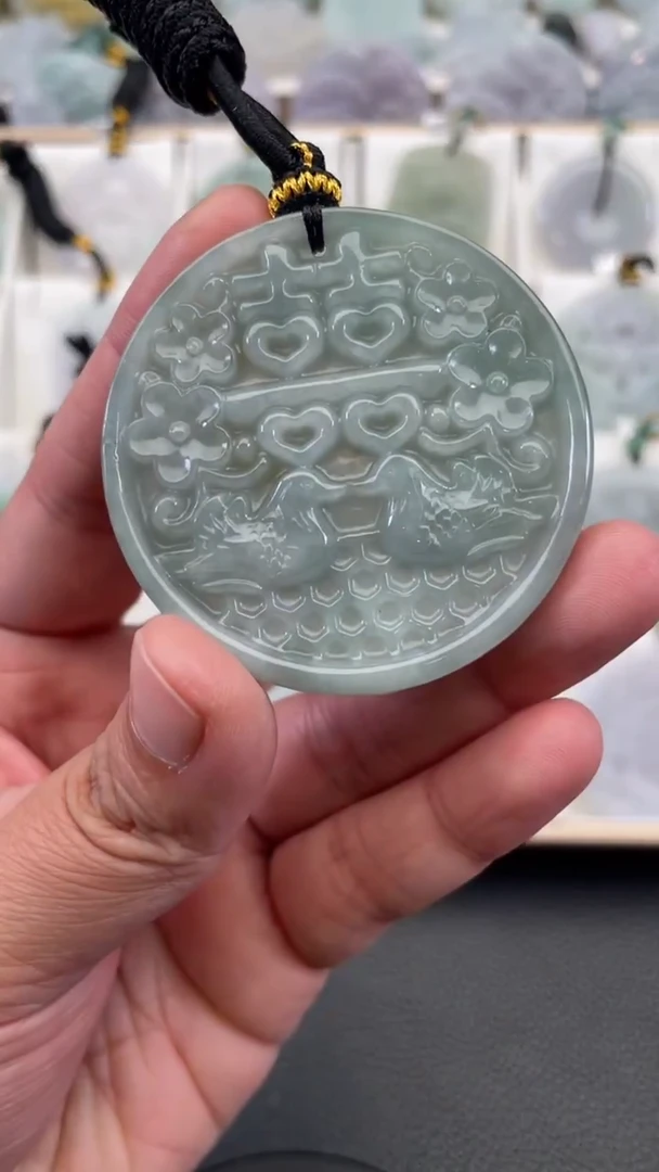 颈饰未镶嵌翡翠天然缅甸翡翠A货231