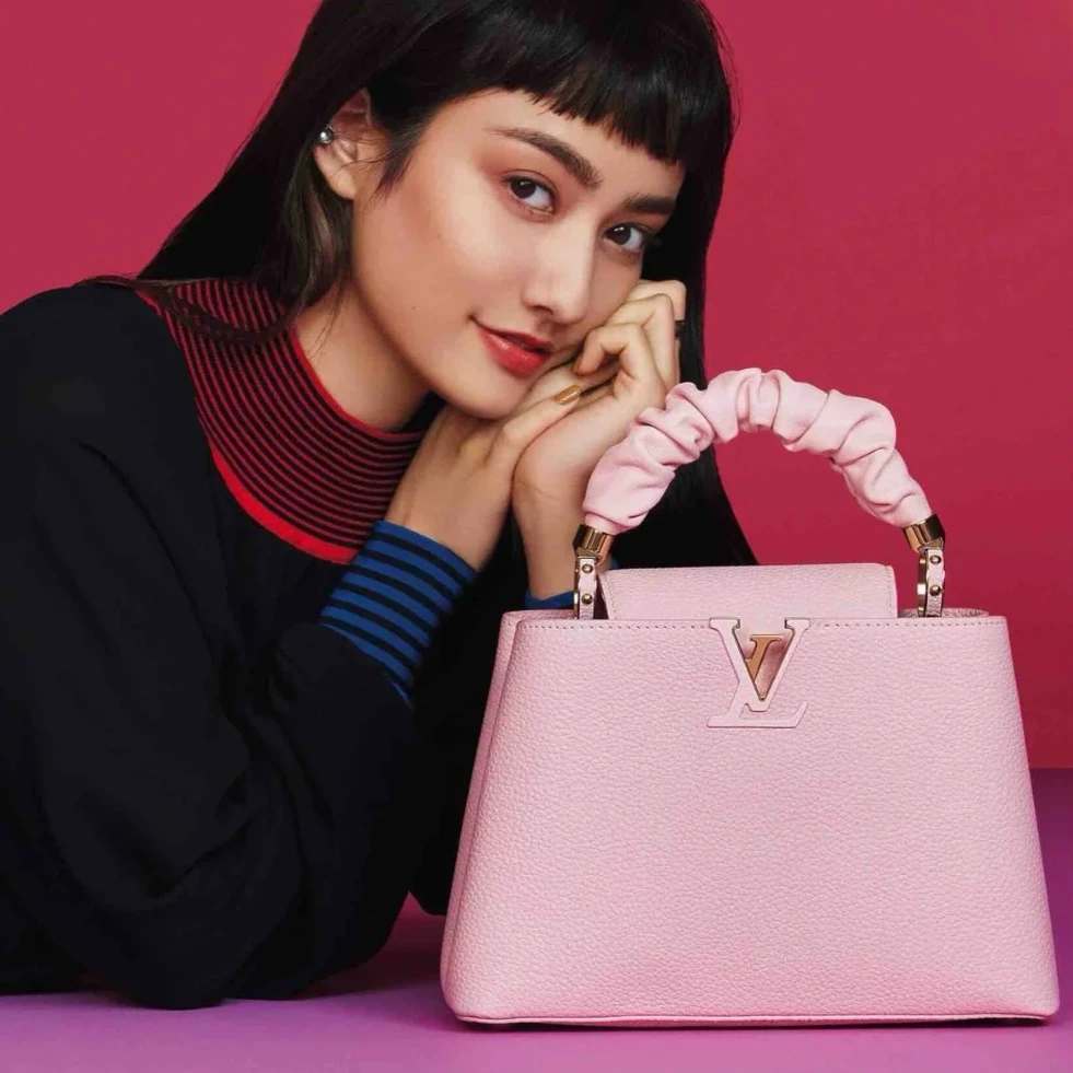 99新 LouisVuitton/路易威登 尾 全19199小花Jerry CAPBB手袋