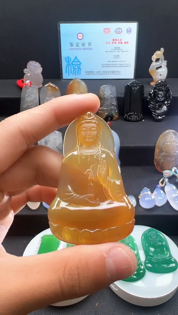 未镶嵌颈饰玛瑙/玉髓天然珠宝 一物一证