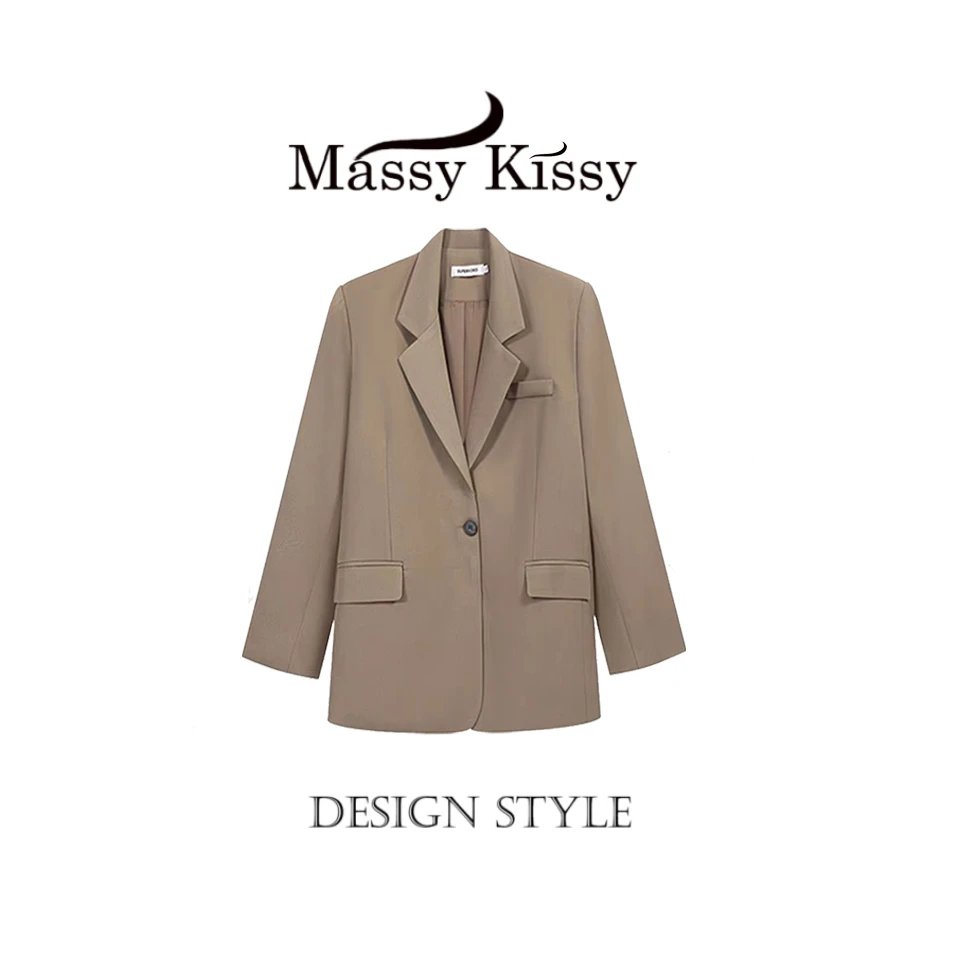 韩版小西装春秋显瘦小个子网红白色宽松小西服秋季设计感-9070