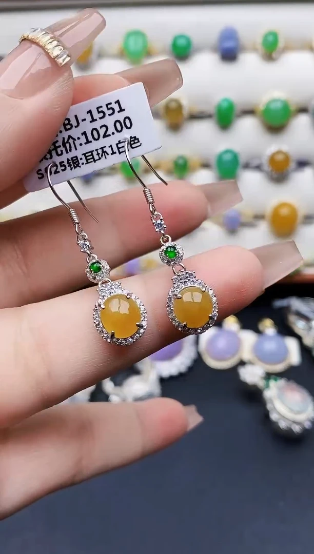 银S925镶嵌戒指翡翠1171