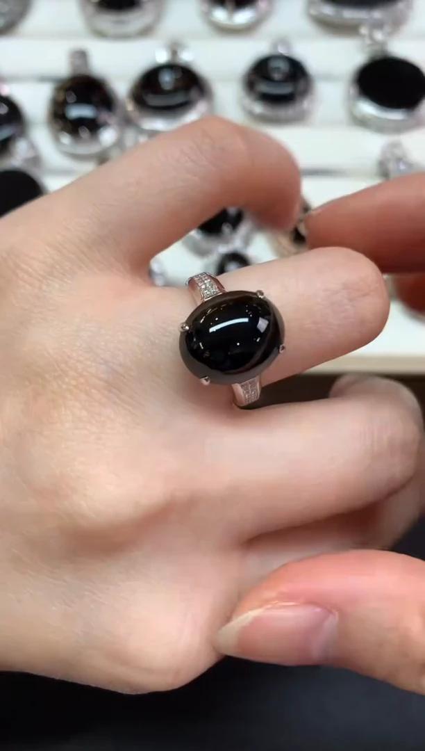 【闪购商品】翡翠戒指18K金镶嵌Z478|6800