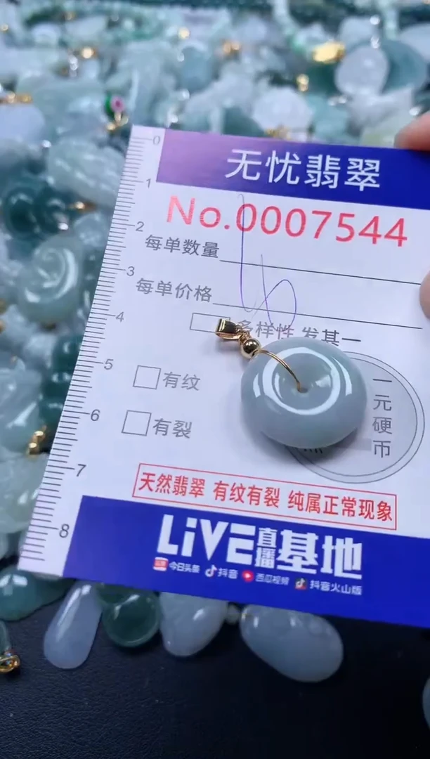 颈饰未镶嵌翡翠7544
