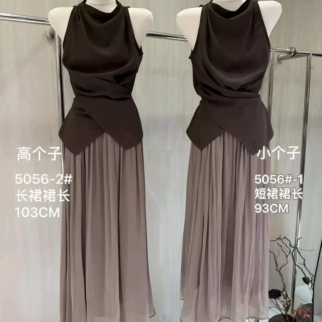 民族风法式轻熟风中国风时尚套装夏季时尚气质不规则裙子小个子