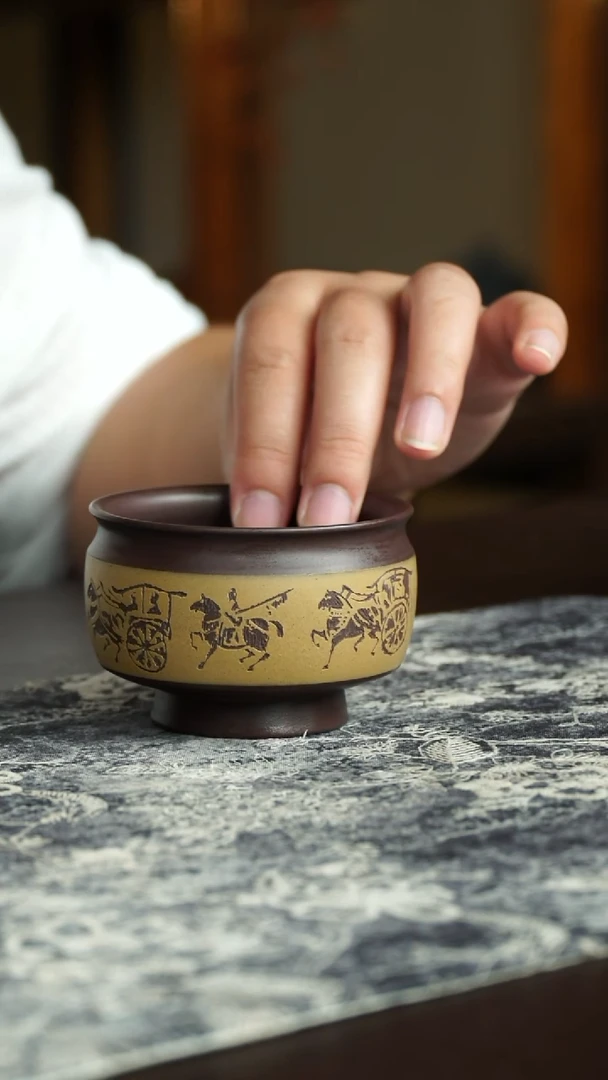 茶杯紫砂21号宜兴紫砂原矿作品