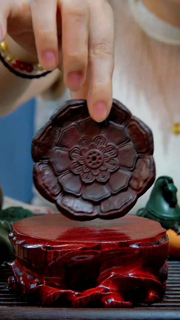 宜兴紫砂手工莲花台