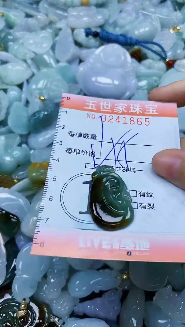 翡翠未镶嵌颈饰闪购0241865多样性发其一