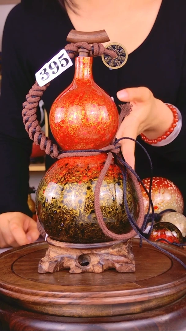 395大漆酒葫芦一物一拍 真葫芦真大漆