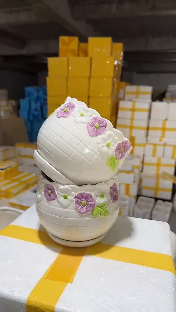 高温陶瓷花盆+Q166