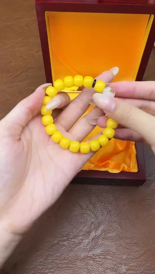 万家文玩阁黄玉菩提链接@@L052