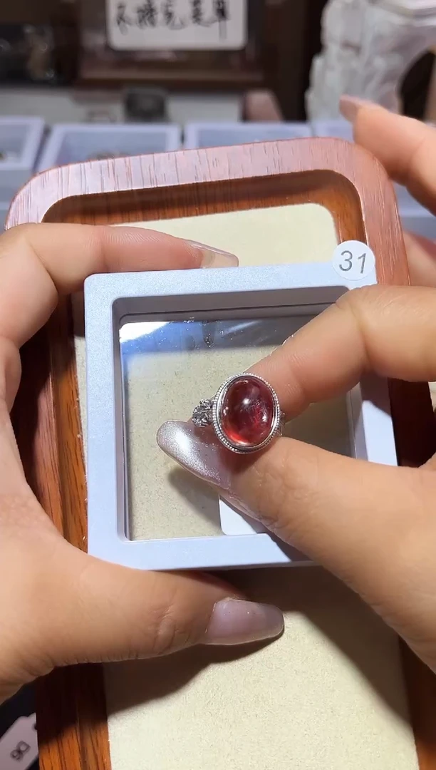 【闪购商品】水晶戒指银S925镶嵌定制