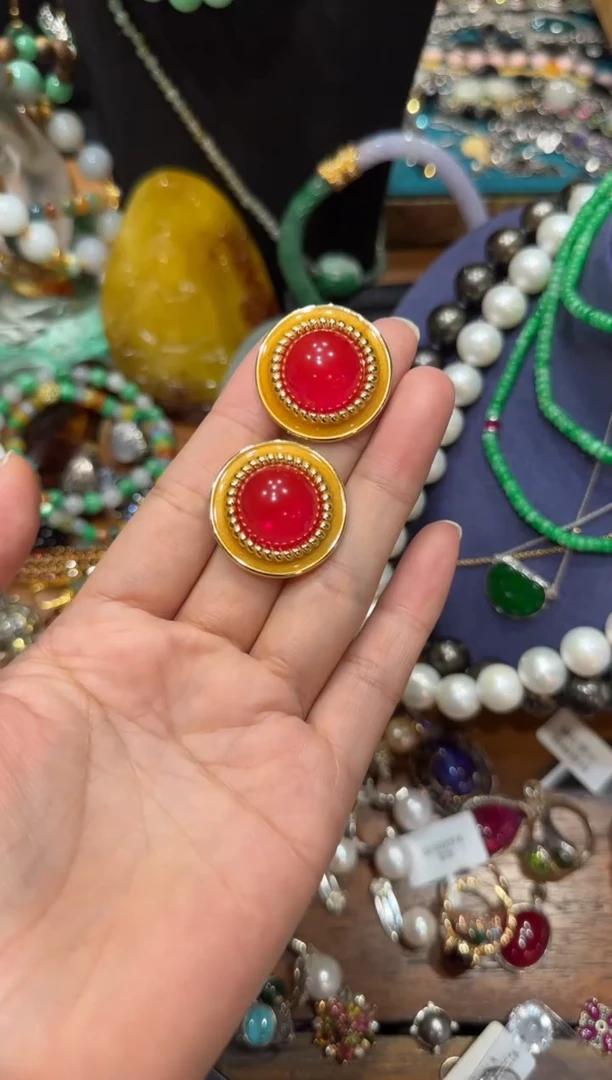 无非金属复古耳钉