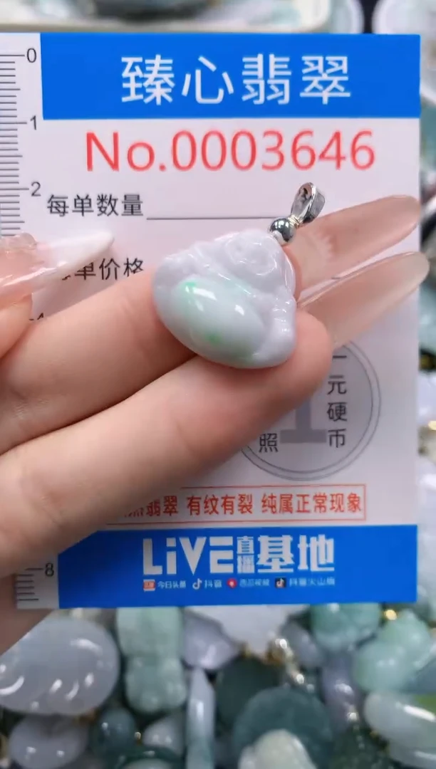 翡翠未镶嵌吊坠(不含链)3647