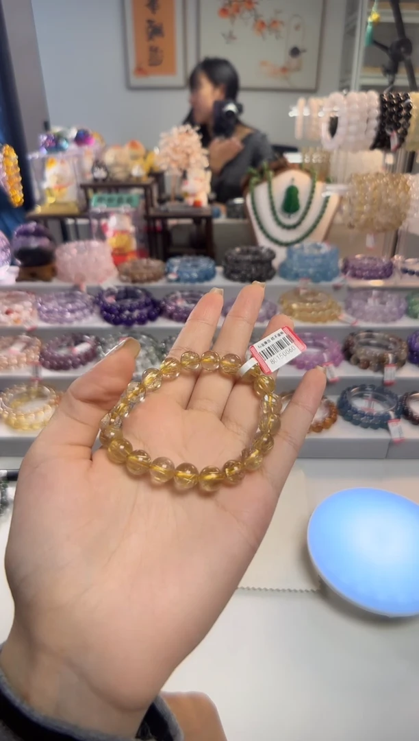 水晶手链未镶嵌金钛晶060卡9