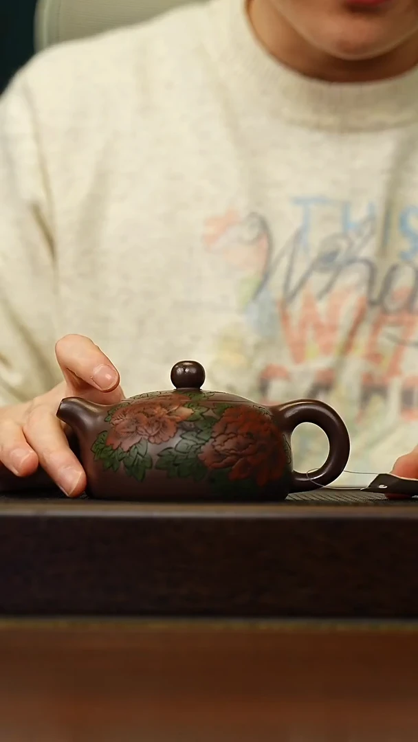 茶壶紫砂宜兴原矿 手工 紫砂壶容量260CC