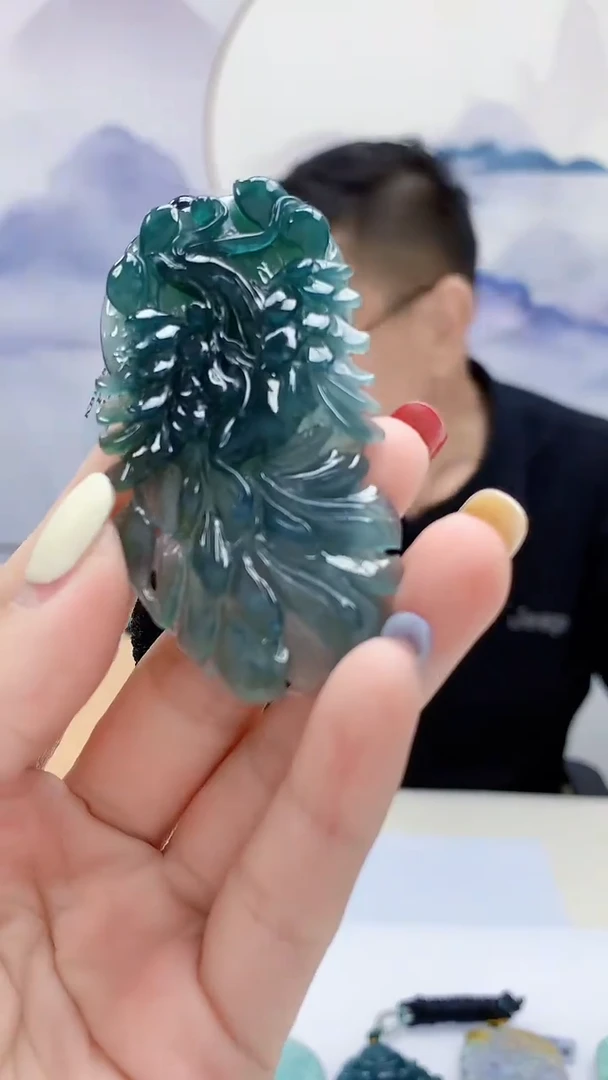 定制翡翠未镶嵌5153lr-毛货挂件293