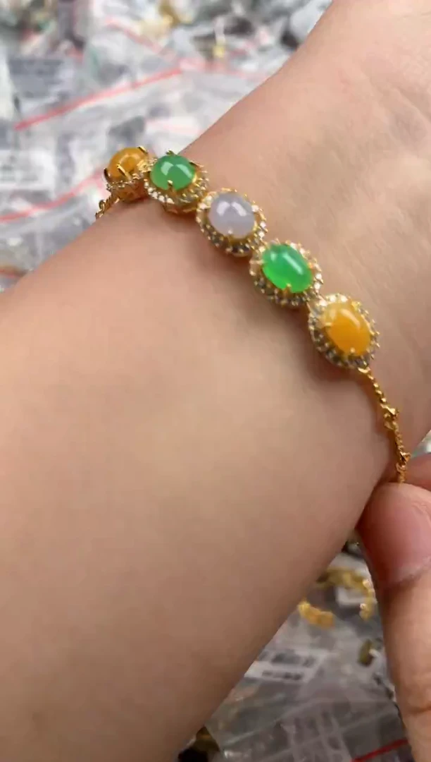 银S925镶嵌戒指翡翠222    10