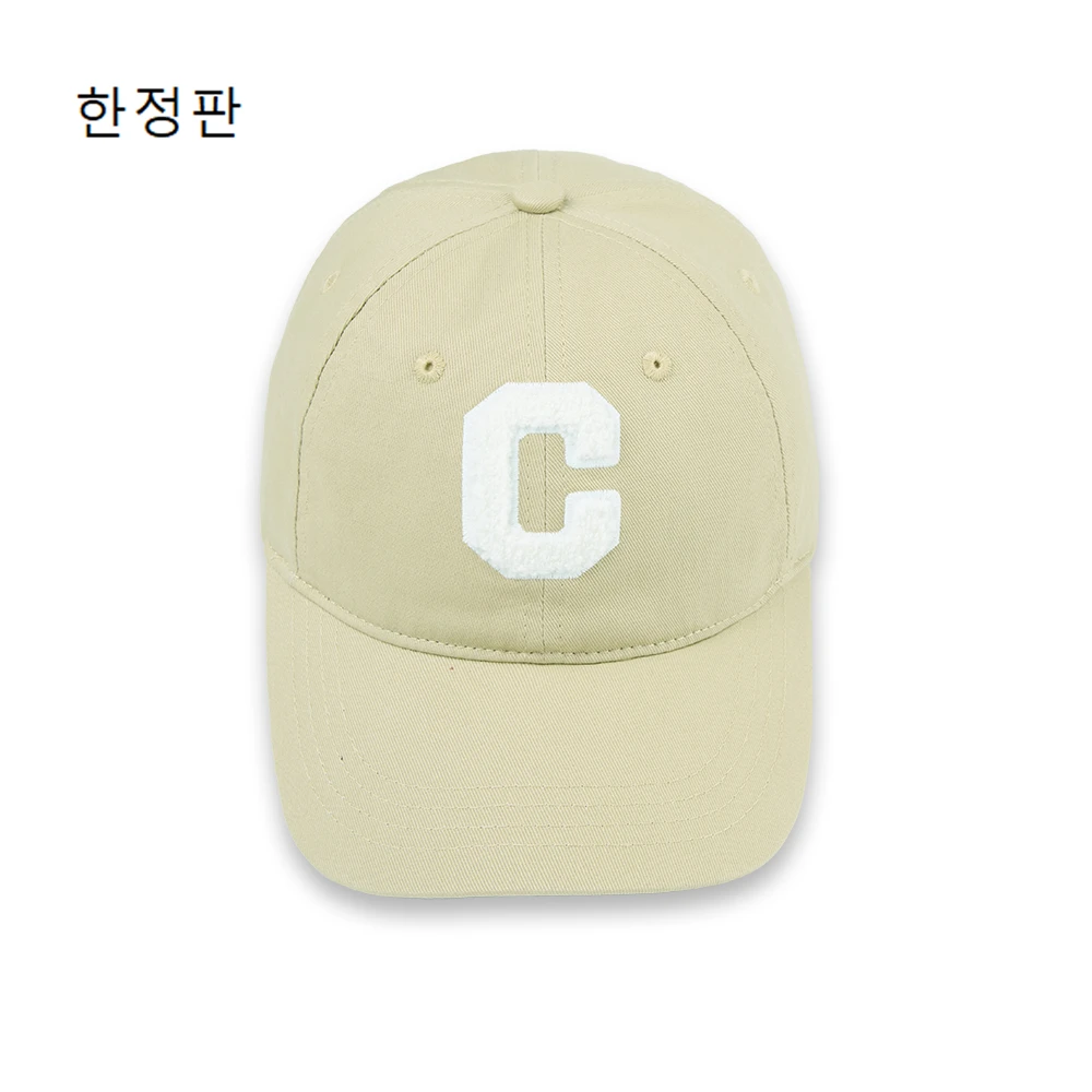 신상품 韩国大C毛巾绣软顶棒球帽男女同款潮流经典棒球帽CC24BC001
