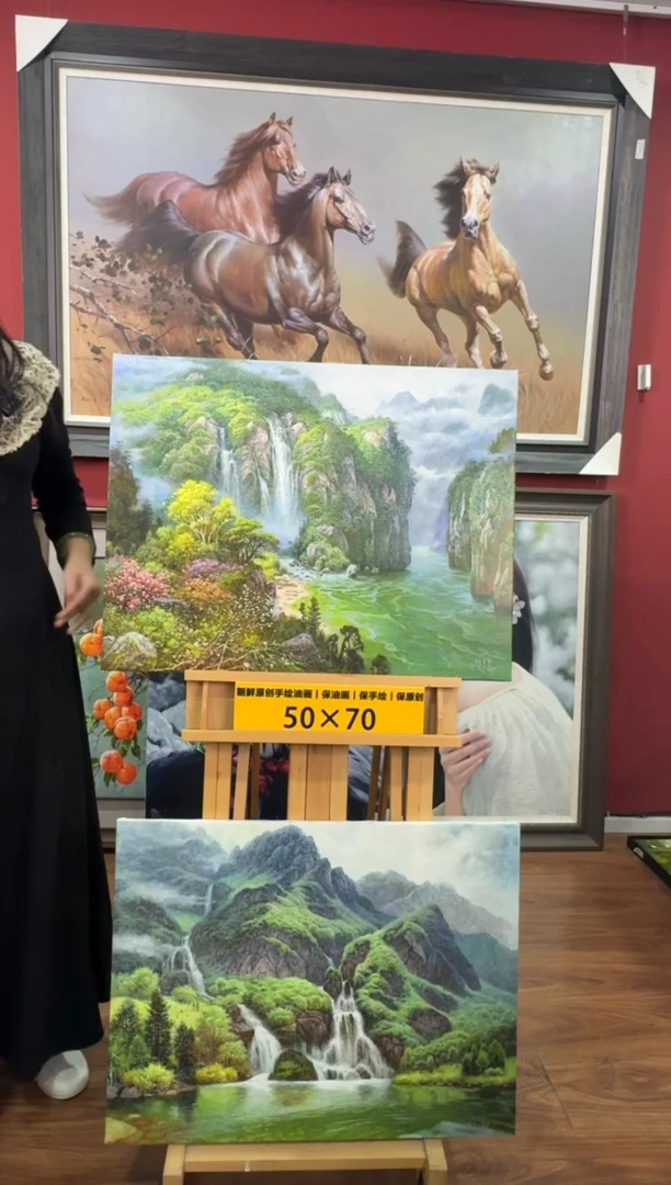 油画【99号】约50*70cm丨朝鲜原创纯手绘孤品油画丨顺丰包邮