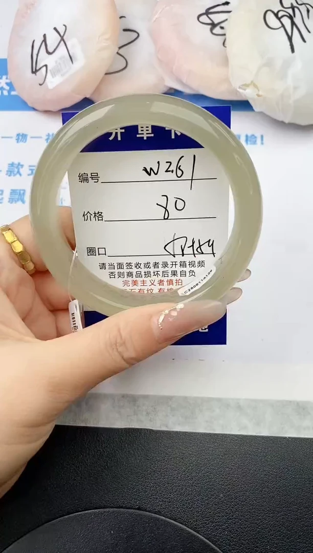 未镶嵌手镯石英质玉w261-DB